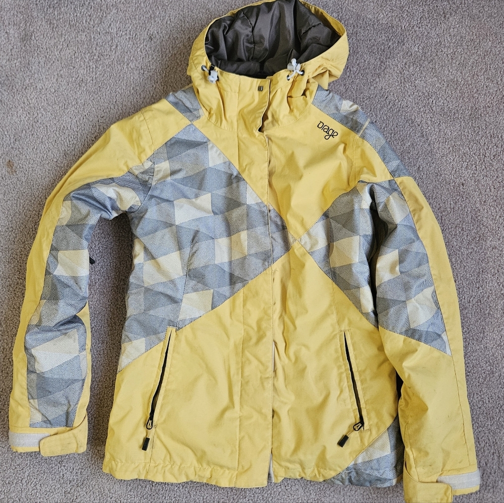 Orage Ski Jacket - XS Yellow/Gray